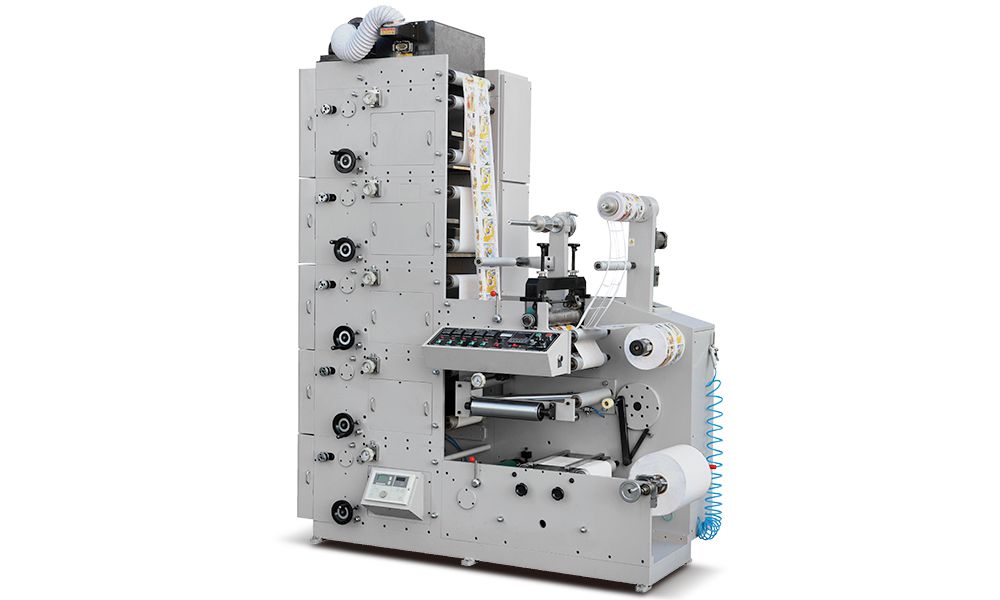 Флексографическая печатная машина с одной вращающейся режущей секцией, ZBS-320